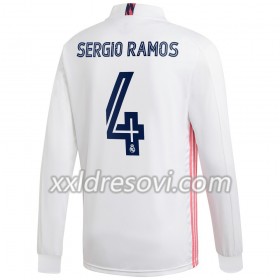 Real Madrid Sergio Ramos 4 Domaći Nogometni Dres 2020-2021 Dugim Rukavima